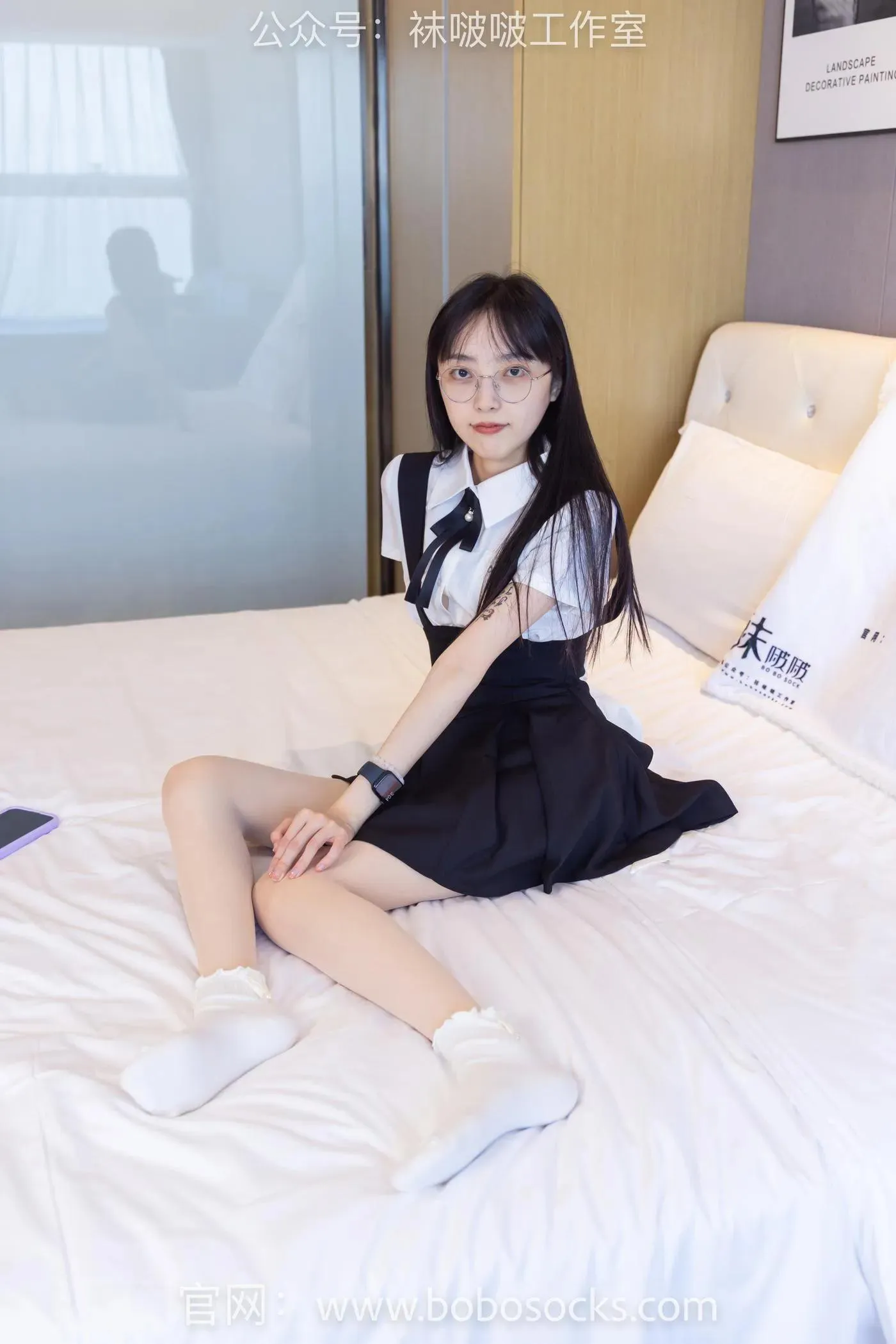 [BoBoSocks袜啵啵]NO.121 稚予-高跟鞋、白棉袜、肉丝 [138P]插图5